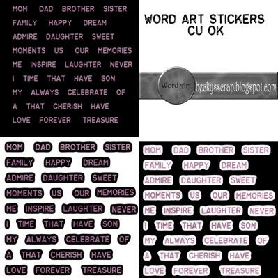 Word Art Stickers - By: Beckys Scraps Bkhwordpreview