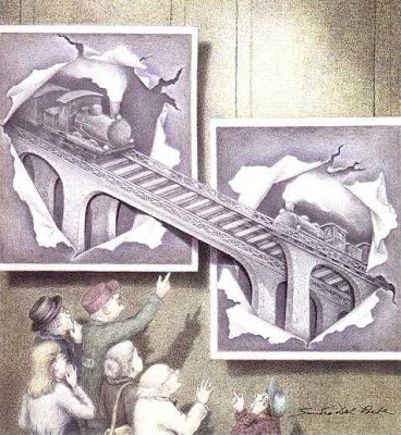 Gambar-Gambar Mustahal.. Train-collision-escher-illusion