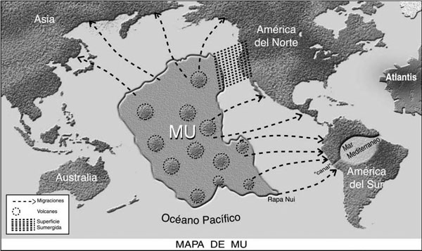 Desde Atlantis Hasta el cambio de conciencia 2012, (por favor, agregar informacion) Lemuria_mapa