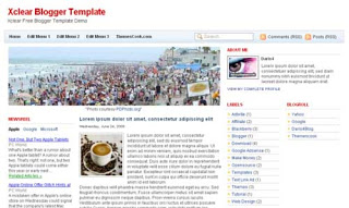 [Template]Xclear Blogger Template  Xclear