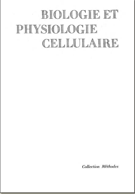 Biologie et Physiologie Cellulaire Sans%2Btitre