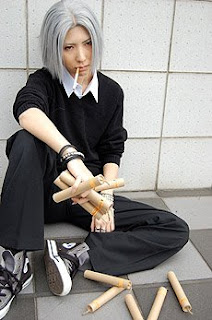 Cosplay Katekyo Hitman Reborn.  Gokudera