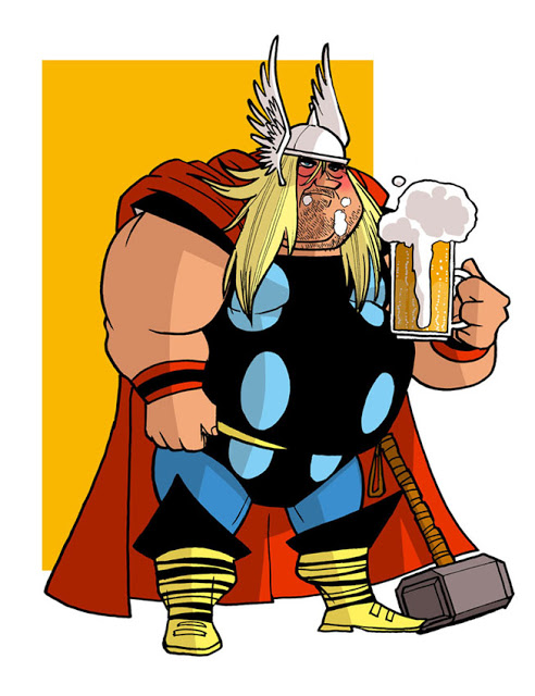 Humour - Quand les surhumains se font vieux Thor-decadence0