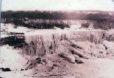 Foto Bekunya Air Terjun Niagara 1911 Beku6