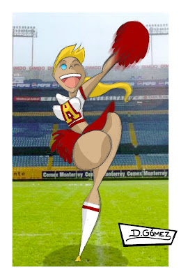 Enrique Solís y Kenal Cheerleader