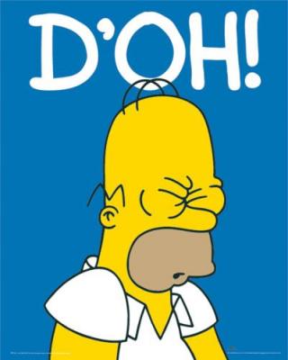 Aie j'ai mal The-Simpsons---D-oh--Mini-Posters-71133