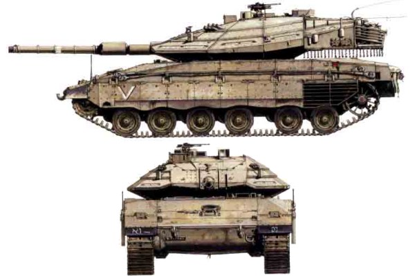 الله أكبر ..تطوير مصري لـ M60 ....... Merkava_4_main_battle_tank_Israel_Israeli_Army_line_drawing_blueprint_001