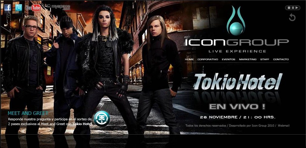 [INFO] Tokio Hotel & L'Amérique 2010 [Edit 22.09.10] Chilemg