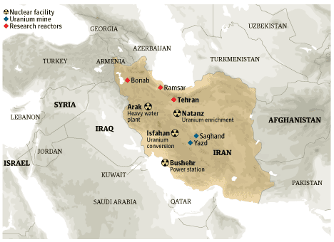 ايران تسقط طائره اسرائيليه !!! Iran_nuclear_map