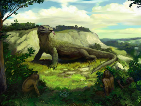 pristichampsus versus megalania Megalania_600