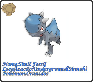 Fosseis pokemons Cranidos