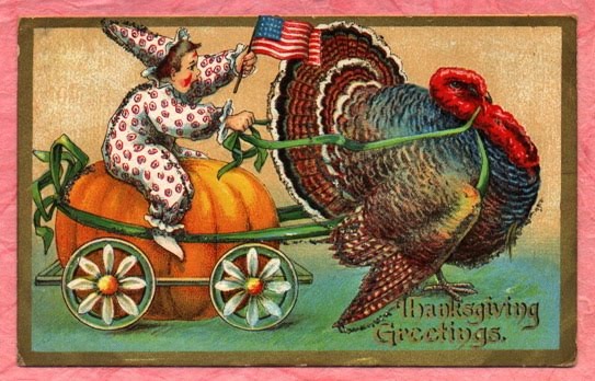 Les Drapeaux......... - Page 27 Vintage-thanksgiving-boy-riding-turkey-with-american-flag1