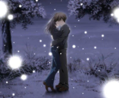 poemas romanticos , tristes etc... :3 AnimeCoupleKissWinter