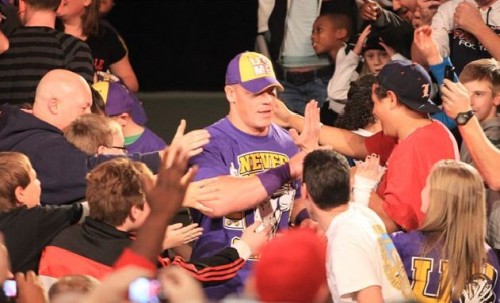 WCC: RING THE BELL! John-Cena-Cheering-His-Fans-500x303