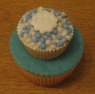 Cupcake voor een geboorte van een jongen 3