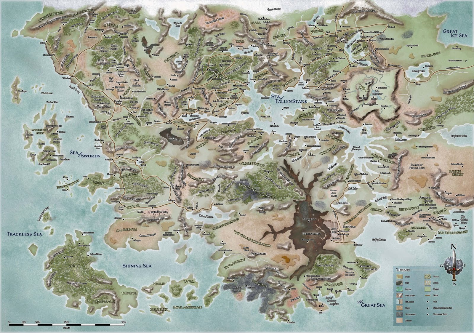 Mapa de Faerûn Forgotten%2BRealms%2BMap