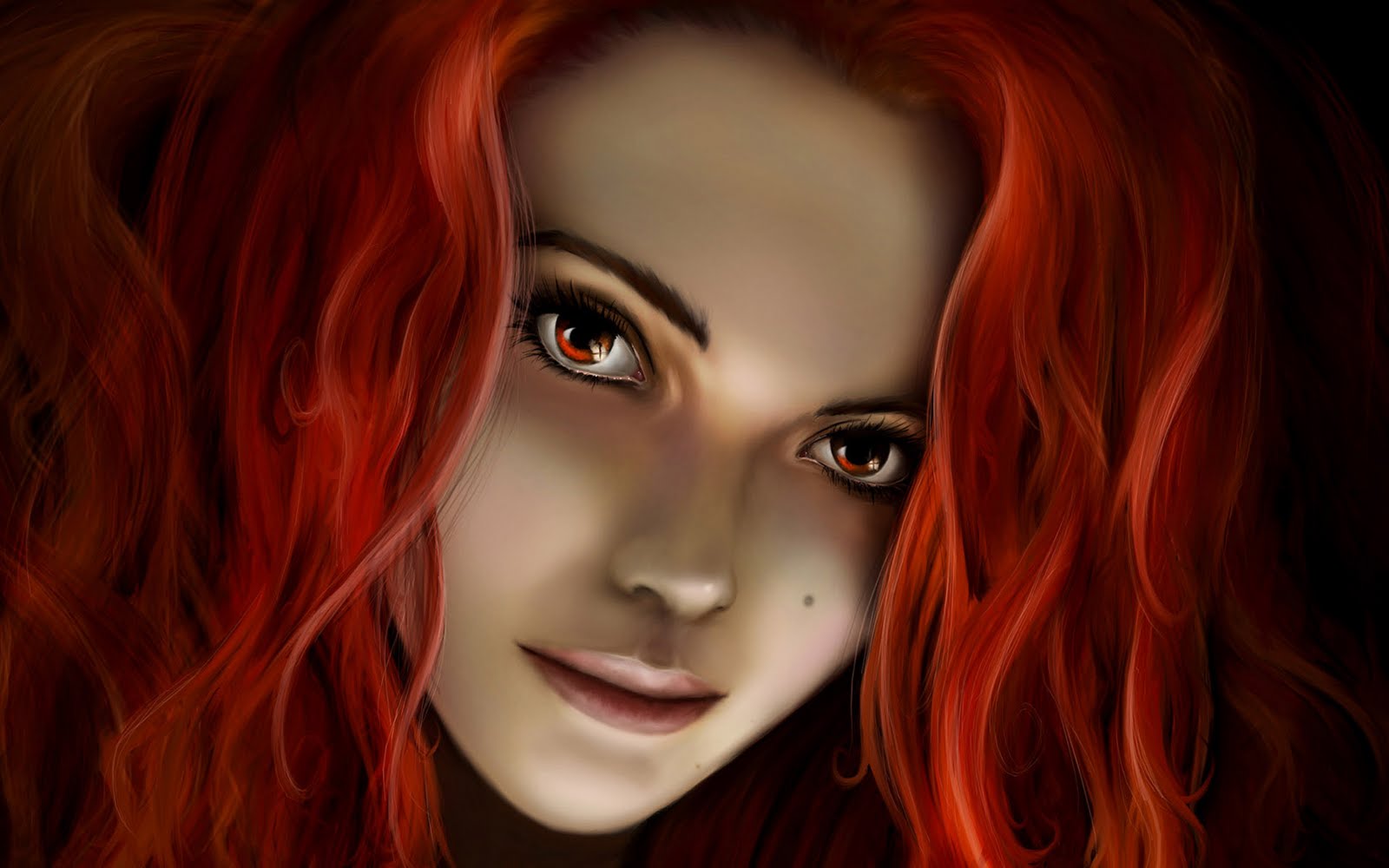 זה הכל אשליה Fantasy-Girl-With-Red-Hair-wallpaper