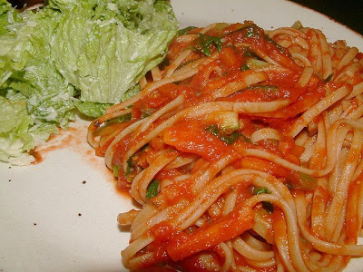 Linguines aux petits lgumes Linguine