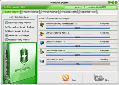 حصريا آخر أصدار كامل من محلل النظام و عملاق الحمايه Windows Doctor 2.0 Windows_Doctor_v1.6