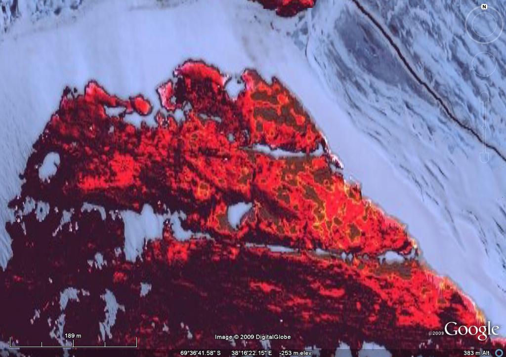 Google Earth: stranezze, curiosità, errori Lava