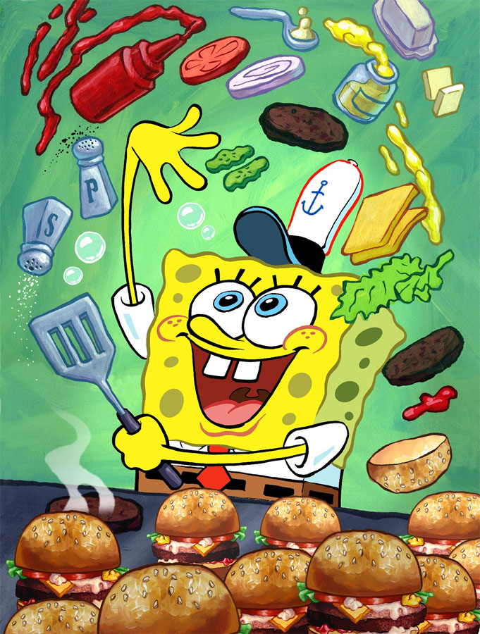 Cada loco con su tema - Página 21 Bob_esponja_cocinando_burger_cangreburger