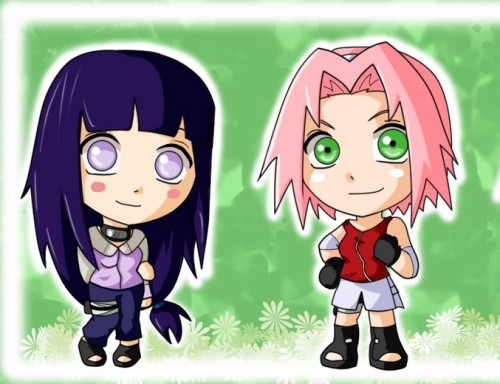  سجل حضورك بصووورة انمي فقط Sakura-hinata-chibi