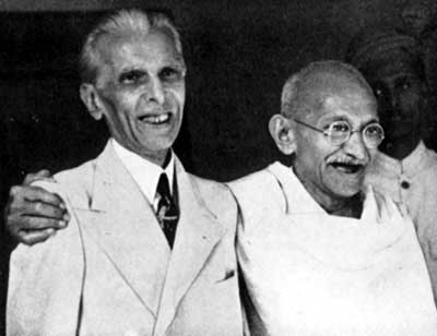 சுதந்திர இந்தியாவின் அறிய புகைப்படங்கள்  Jinnah_Gandhi