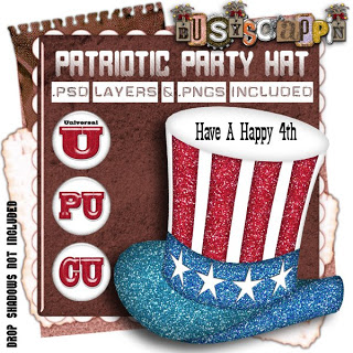 Patriotic Party Hat  by Leaonna Folder