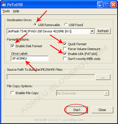 Install Windows XP using USB Flash Disk/ Flash Drive - Step by Step Guide  Step4b