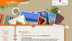 [Template] Travelling Logbook - mẫu blog nghiên cứu khoa học, trường lớp... Travelling-Logbook-Blogger-Template-781692
