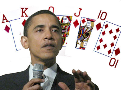 Obama et le poker Obamaflush