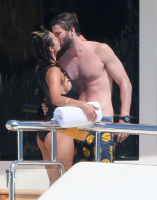 Nina Dobrev and Asustin Stowell enjoy the ocean off the cost the French Riviera (July 26) VcFlo5Ux