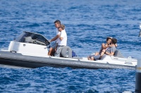 Nina Dobrev and Asustin Stowell enjoy the ocean off the cost the French Riviera (July 26) Yf4gZU5J