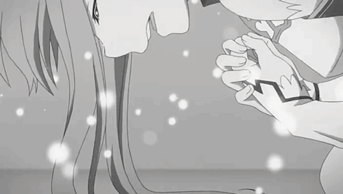 صور انمي بيضاء و سوداء