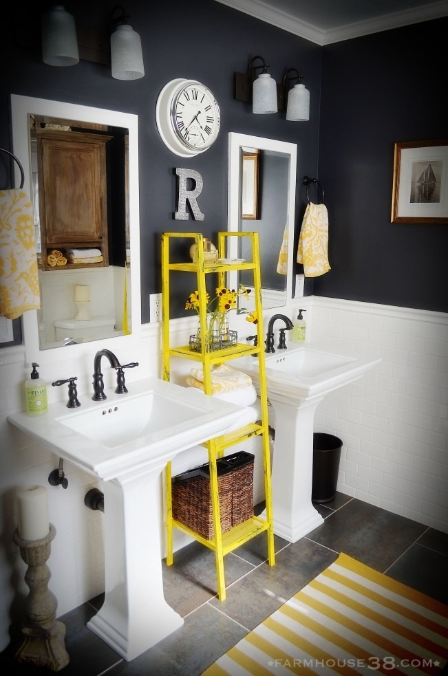 حمامات بالأصفر والرمادي - grey and yellow bathrooms Tumblr_mlrtubwYDB1rnez52o4_1280