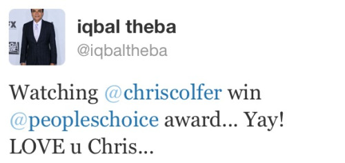 Chris at the People's Choice Awards 2013 - Page 2 Tumblr_mgeaep1LWB1r3a0deo1_500