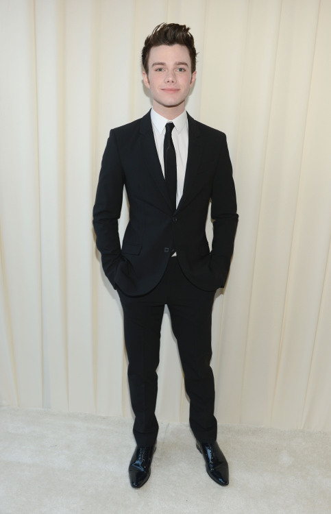 Chris Colfer ELton John's Academy Awards Party Tumblr_mircyqoyqk1qg49w0o1_500