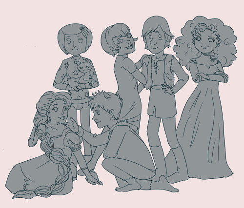 (Fan art) Merida, Rapunzel, Jack et Hiccup - The Big Four - Page 22 Tumblr_mrc4xaQczs1rsymzqo1_500