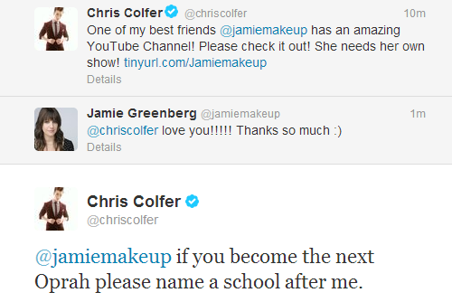 Chris Colfer Appreciation Thread!--part 5 - Page 26 Tumblr_mlttg3yhvs1qh5dyro1_500