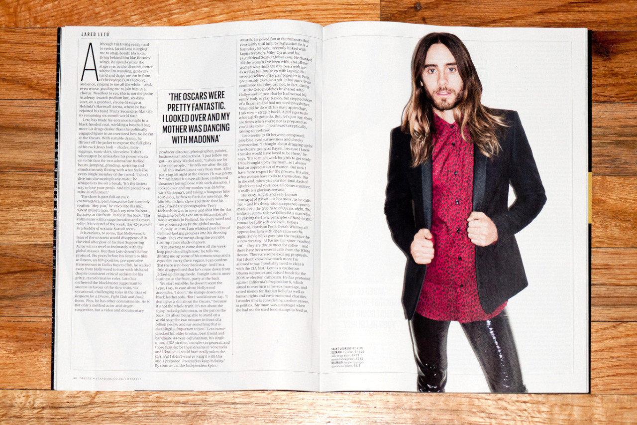 5 - [PHOTOSHOOT] Jared Leto by Terry Richardson - Page 31 Tumblr_n3dcg85e1k1qa42jro3_1280