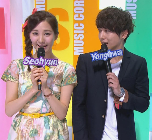 { pics } SeoHyun y Yonghwa (YongSeo) MC  Tumblr_m240eb8ZFO1qbp2qco1_500