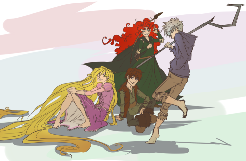 (Fan art) Merida, Rapunzel, Jack et Hiccup - The Big Four - Page 17 Tumblr_ml7fgeCWKU1qdx71ao1_500