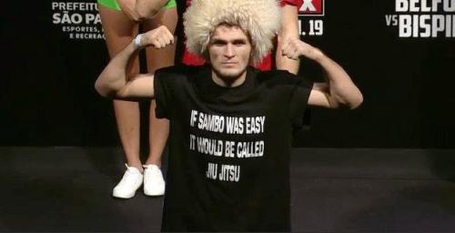 Khabib Nurmagomedov wears this t-shirt, it's funny seeing the internet reaction Tumblr_mgumx0lrb51r4c1k8o1_500