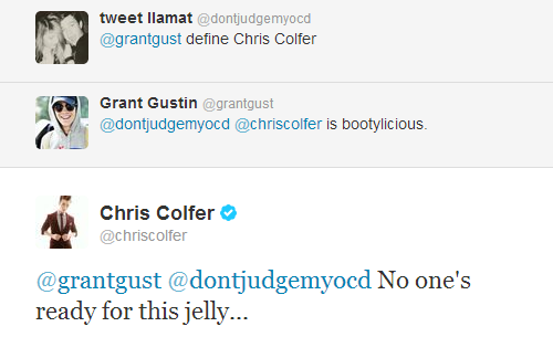 Chris Colfer Tweets - Page 24 Tumblr_mwymzxJEpH1qe476yo1_500