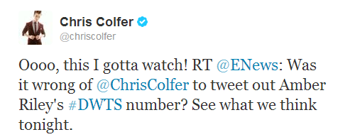 Chris Colfer Tweets - Page 9 Tumblr_muqcy13cRM1qe476yo1_500