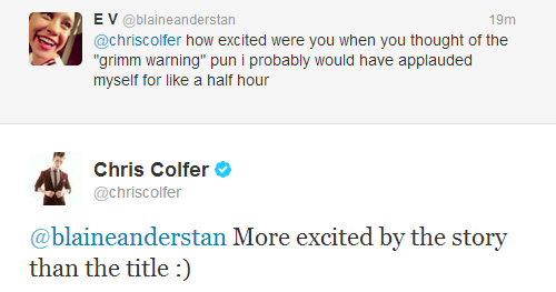 Chris Colfer Tweets - Page 24 Tumblr_mwy74owDnW1qe476yo4_500