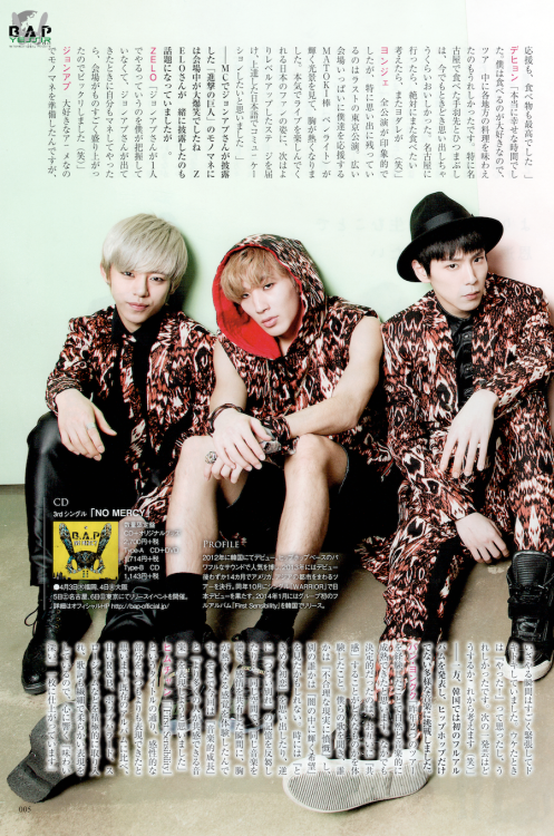 ٍSCANz| صور B.A.P في مجلة Haru Hana اليابانية ~ Tumblr_n2txpi08js1rnkj5ho1_500