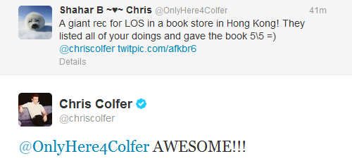 Chris Colfer Appreciation Thread!--part 3 - Page 20 Tumblr_m8f03dln4X1qhyhrso1_500