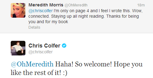 Chris Colfer Appreciation Thread!--part 4 - Page 14 Tumblr_me34leFzLO1qe476yo1_500