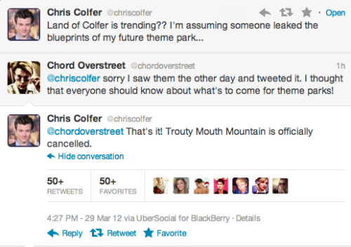 Chris Colfer Appreciation Thread!--part 1 - Page 24 Tumblr_m1o94gTHcc1qetqj0o1_500